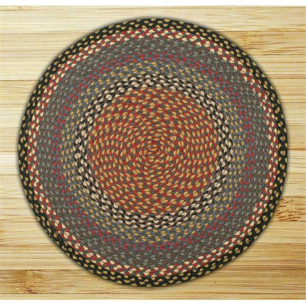 Capitol Earth Rugs Burgundy-Blue-Gray Round Rug 15-043